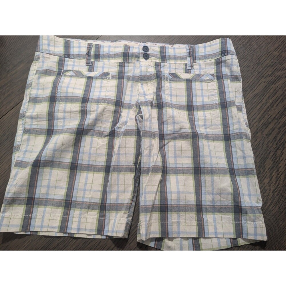 Hollister Junior Size 11 Bermuda Shorts Plaid NWT